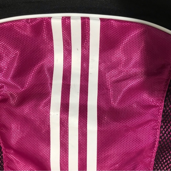 Adidas Pink and Black Draw String Cinch Sling Backpack Bag - Picture 6 of 11